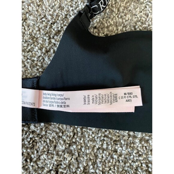 Victoria’s Secret Seamless Logo Strap Bra – Size M/B80 – Black - Picture 4 of 6